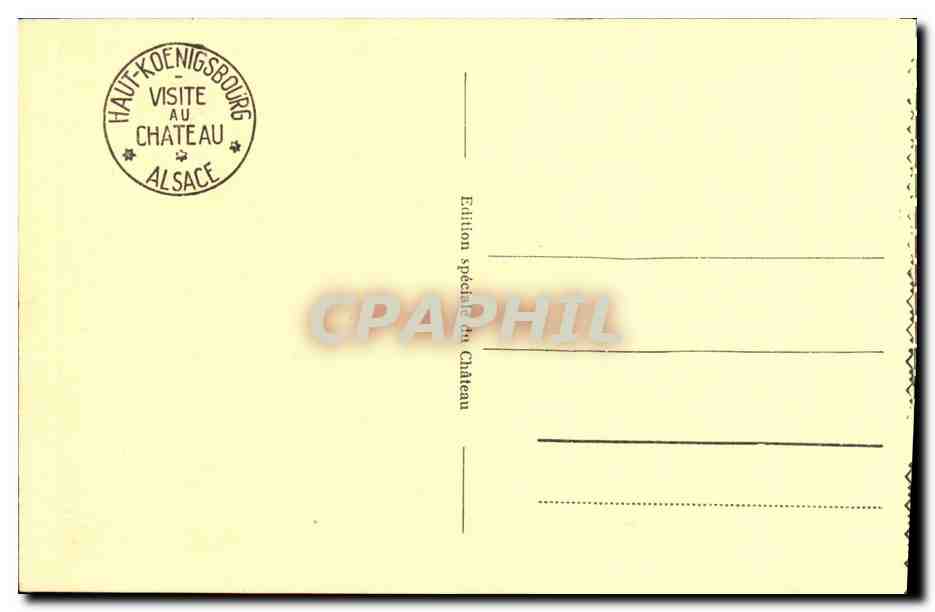 Haut-Koenigsbourg — Grand Bastion — Édition spéciale du Château — Verso
