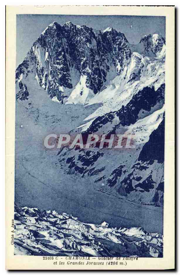 CPA Chamonix Glacier de Talefre et les grandes Jorasses