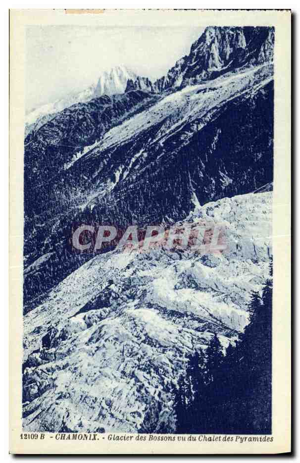CPA Chamonix Glacier des Bossons Vu du Chatet des Pyramides