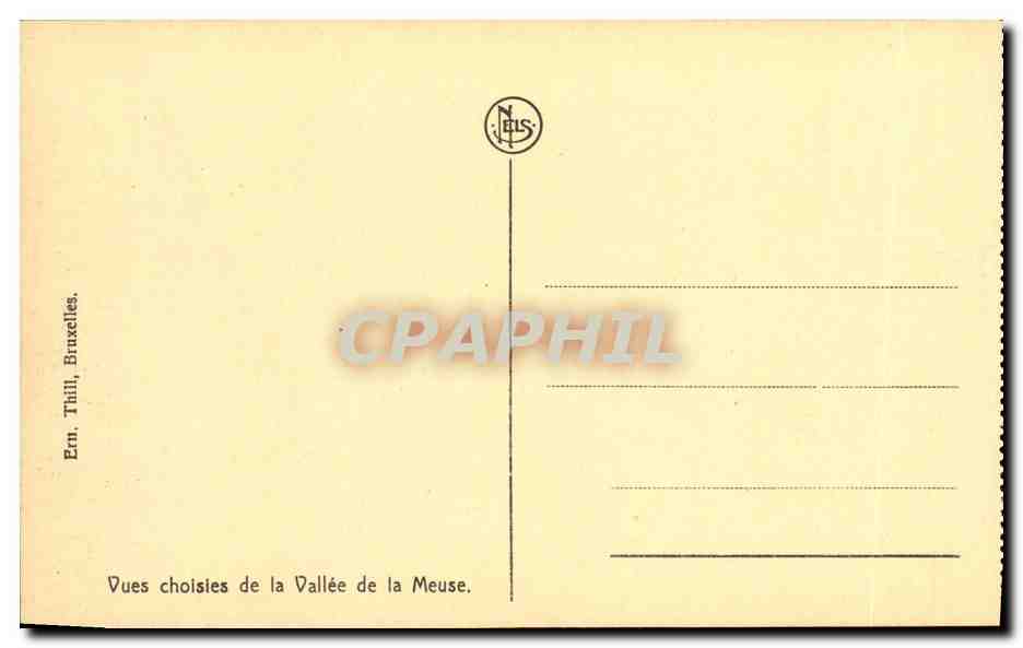CPA Waulsort Le Bateau Touriste Embarcadere — Back