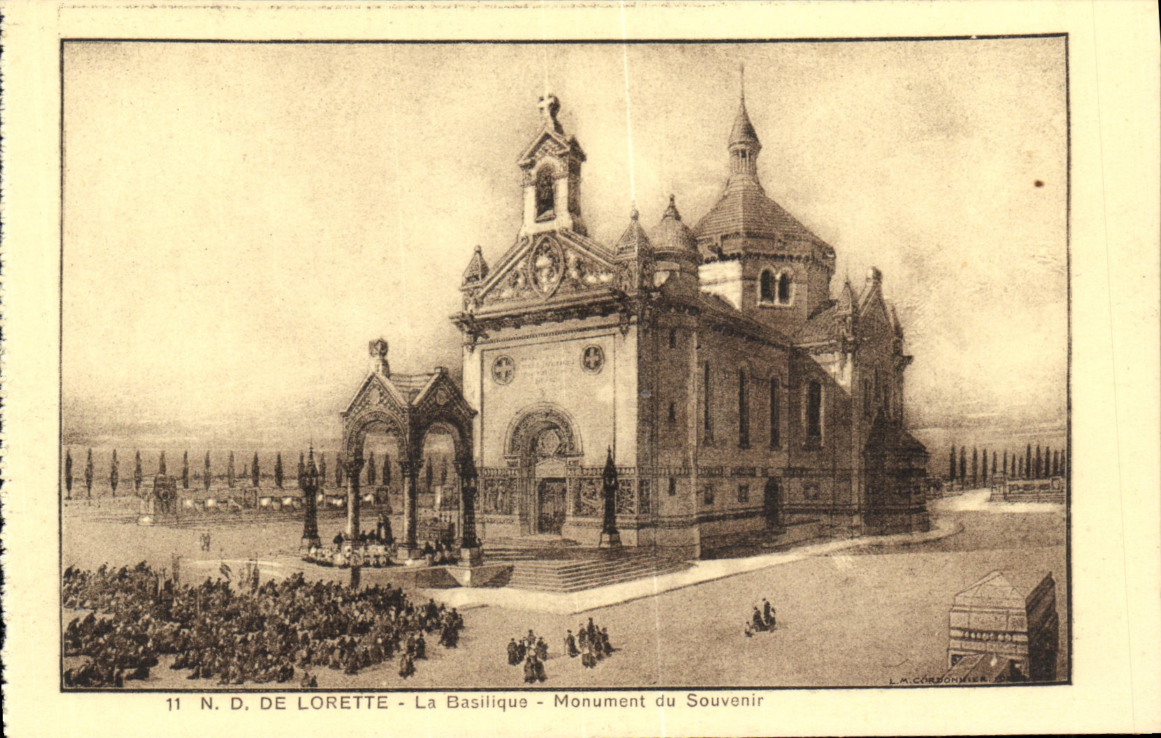 N.D. de Lorette - La Basilique - Monument du Souvenir — L.M. CORSONNIER, n°11