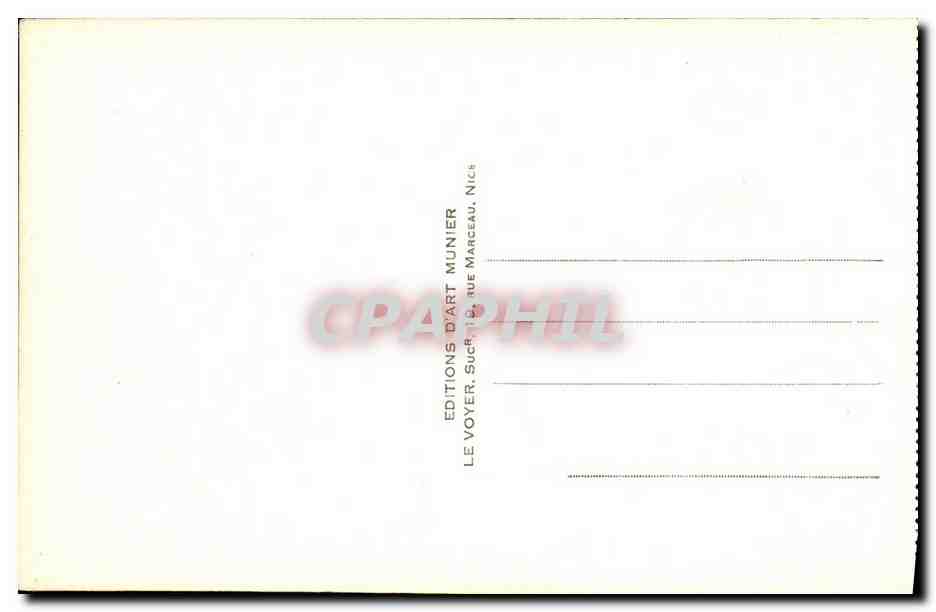 CPA Cannes Vue Generale Prise de la Croisette — Verso