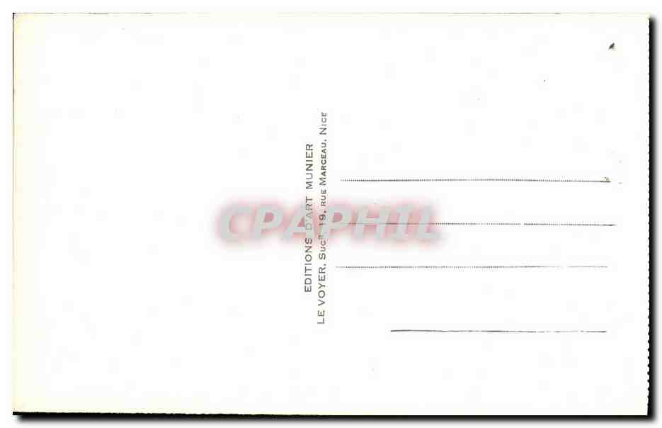 CPA Cannes Les Hotels de la Croisette — Verso