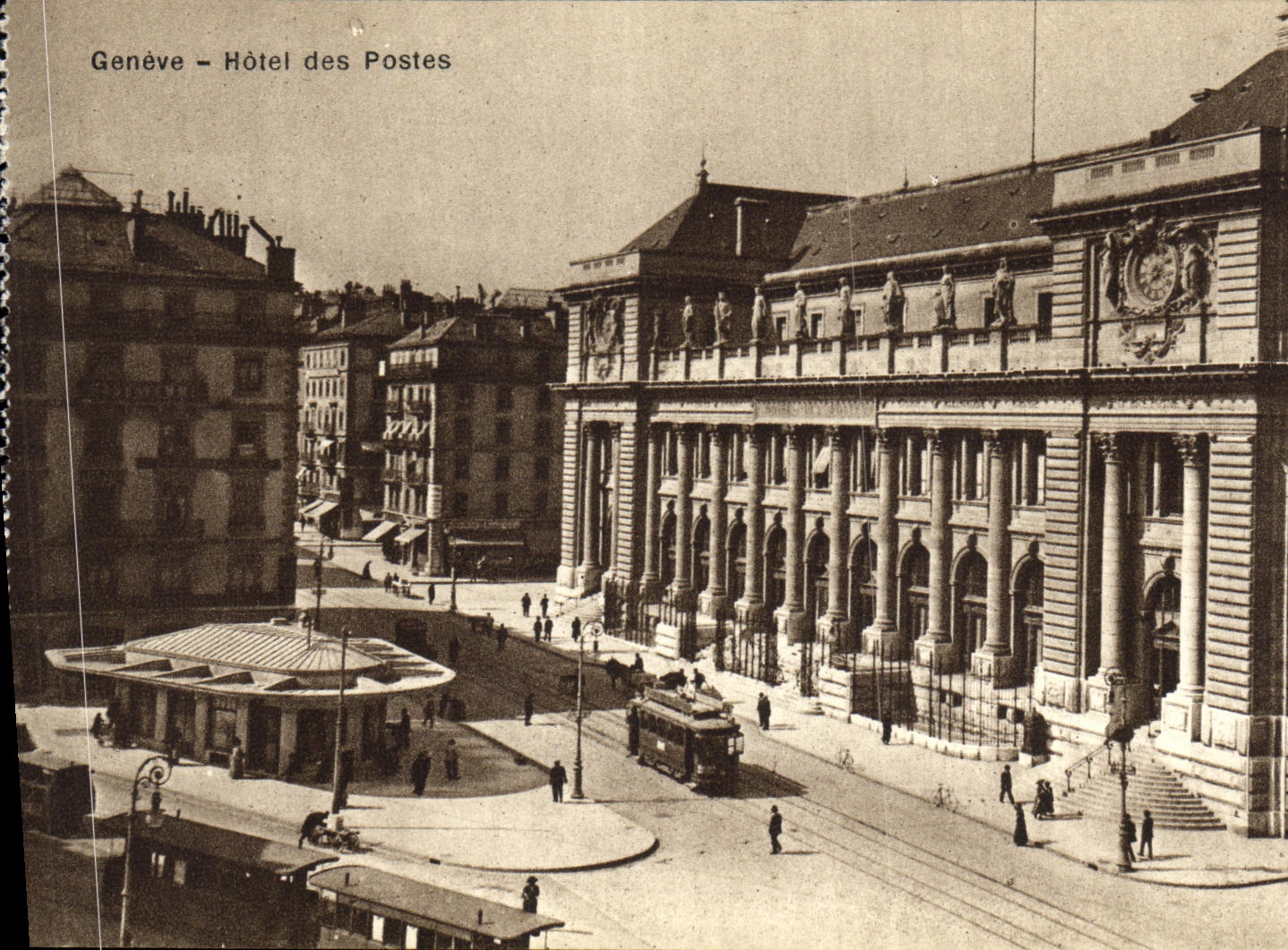 CPA Geneve Hotel des Postes