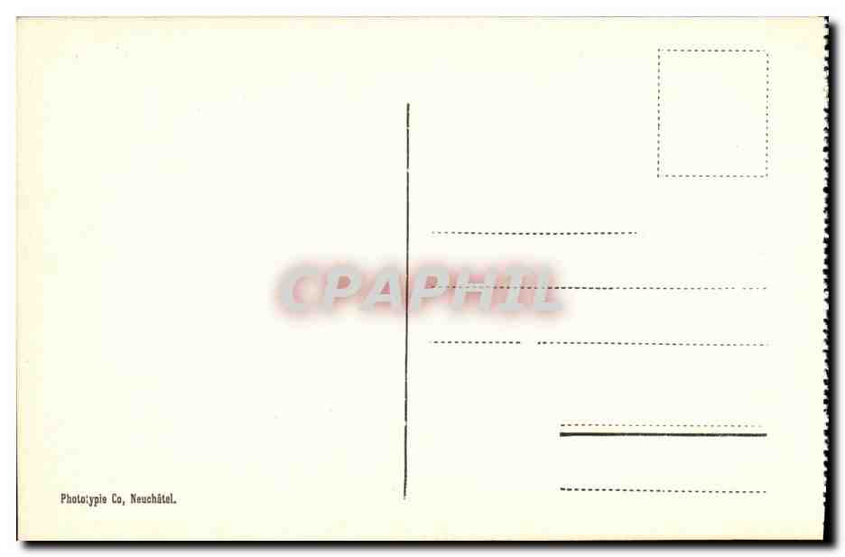 CPA Geneve Hotel des Postes — Rückseite