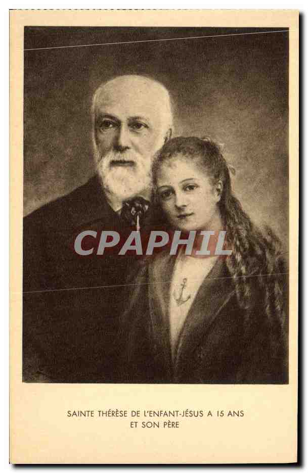 CPA Sainte Therese De L Enfant Jesus A Is Ans Et Son Pere