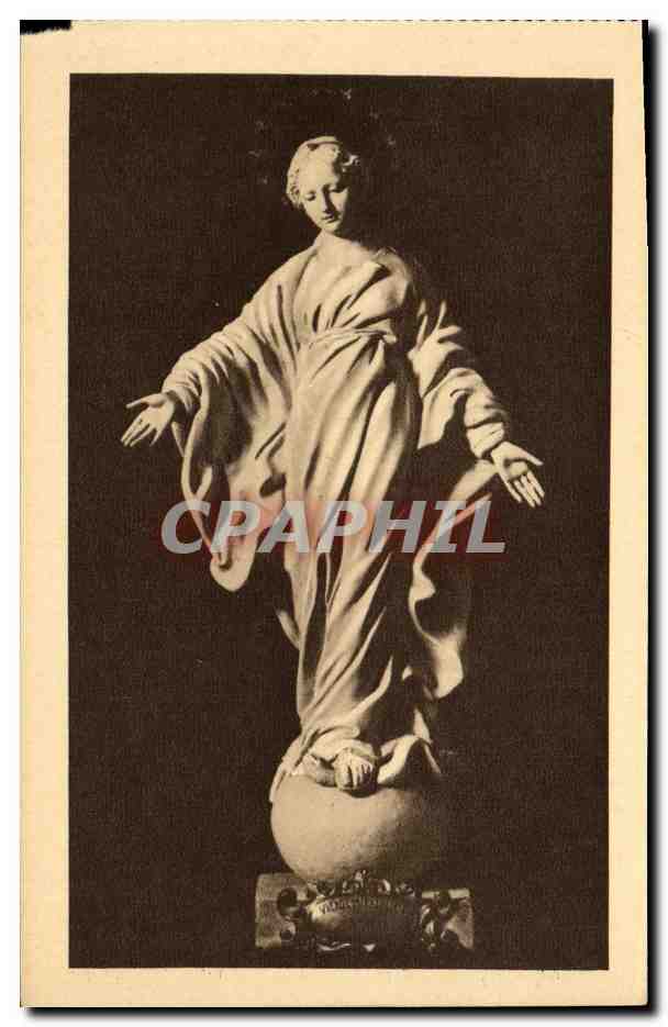 CPA Lisieux La Statue de la Vierge 