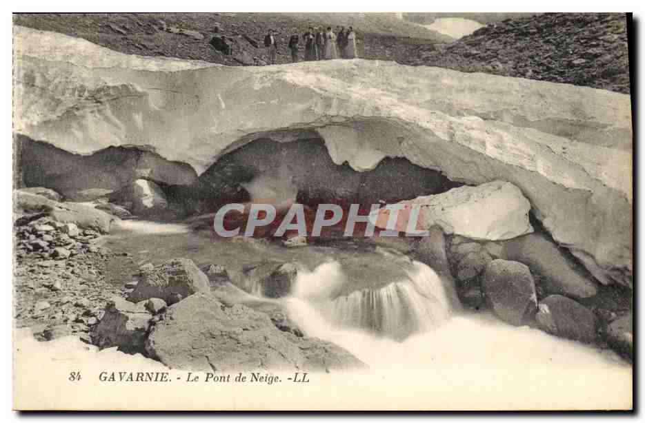 CPA Gavarnie Le pont de neige