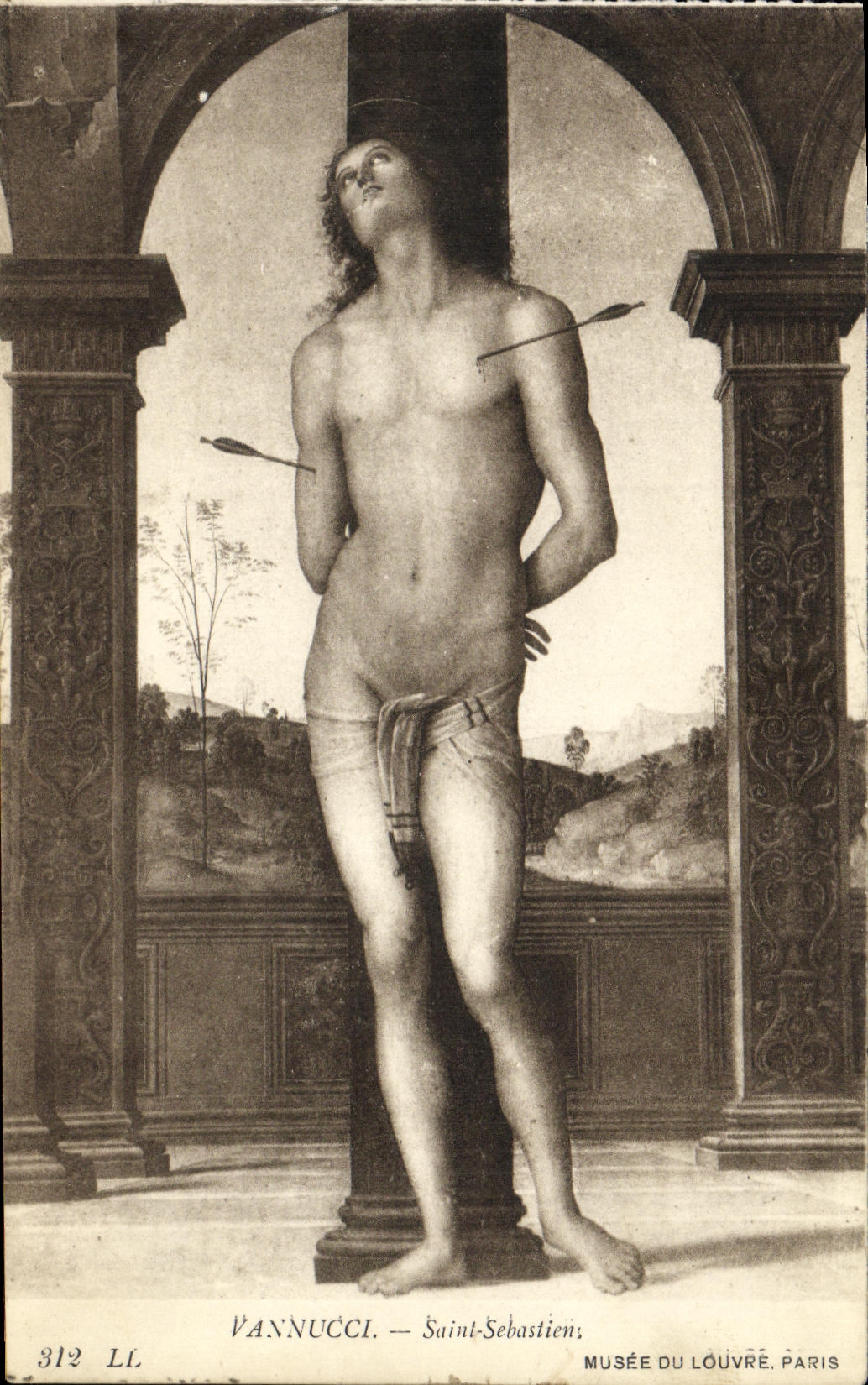 Saint Sébastien — peinture de Vannucci — Musée du Louvre, Paris