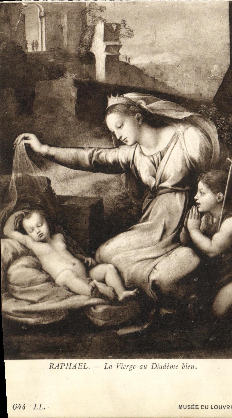 La Vierge au Diadème bleu — Raphaël — Musée du Louvre — n° 644 LL