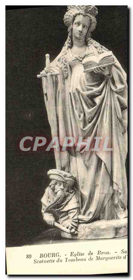 Bourg. - Église de Brou. - Statue du tombeau de Marguerite d'...