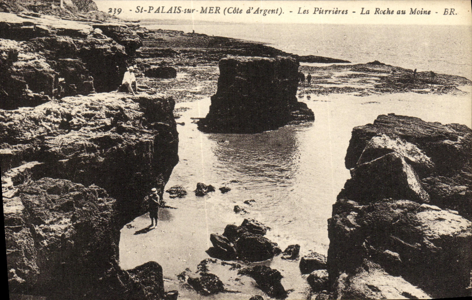 St-Palais-sur-Mer (Côte d'Argent) — Les Pierrières — La Roche au Moine — BR. N° 239