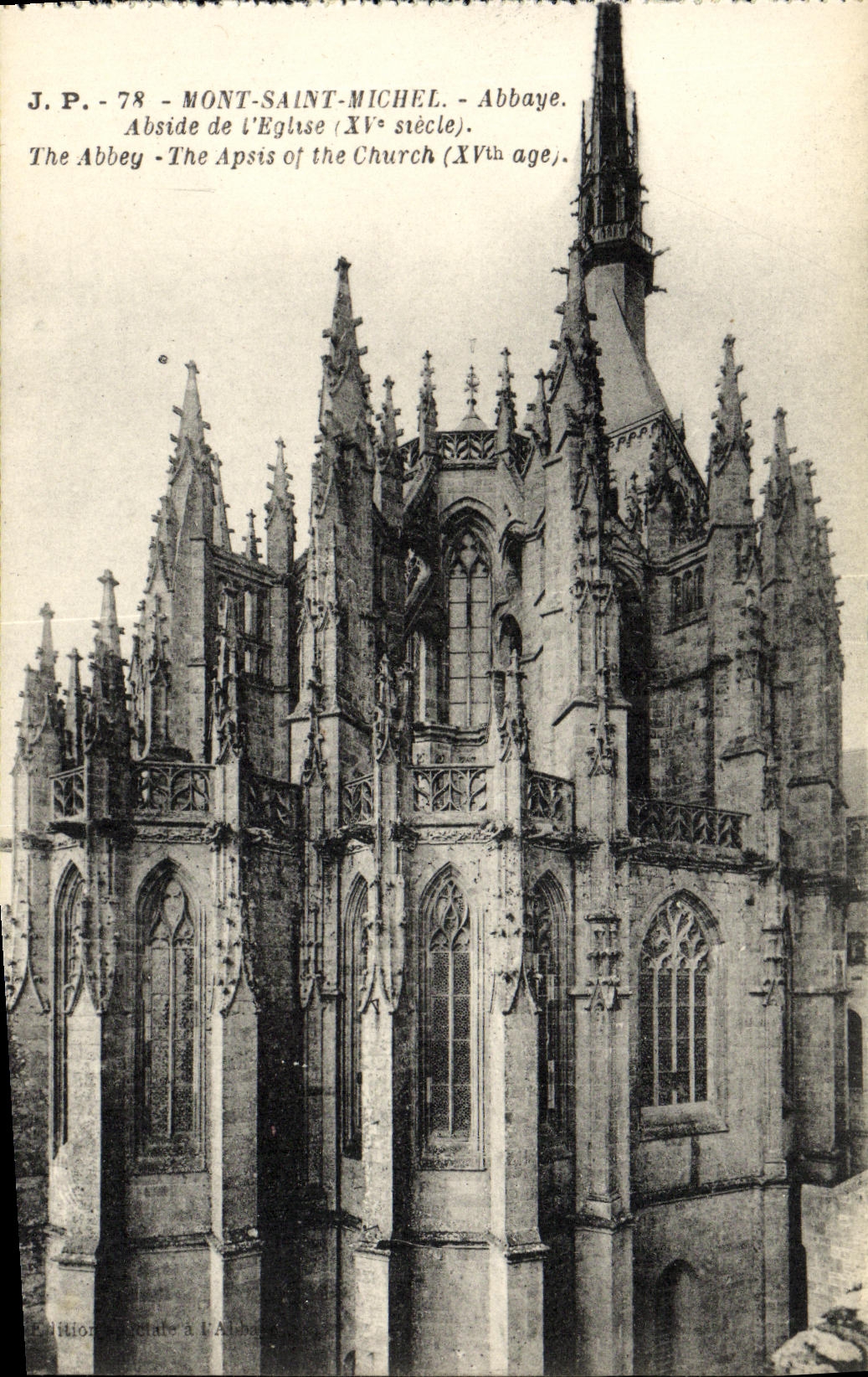 Mont-Saint-Michel - Apsis der Kirche (15. Jahrhundert) — J.P. 78