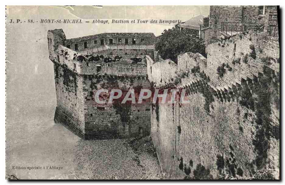 Mont-Saint-Michel — Abbazia, Bastione e Torre dei Remparti — J.P. - 88 - Edizione speciale all'Abbazia