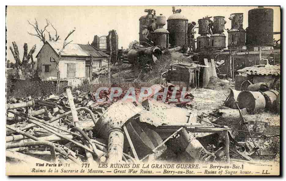 Ruines de la Sucrerie de Moscou — Berry-au-Bac — Vues Paris n° 771