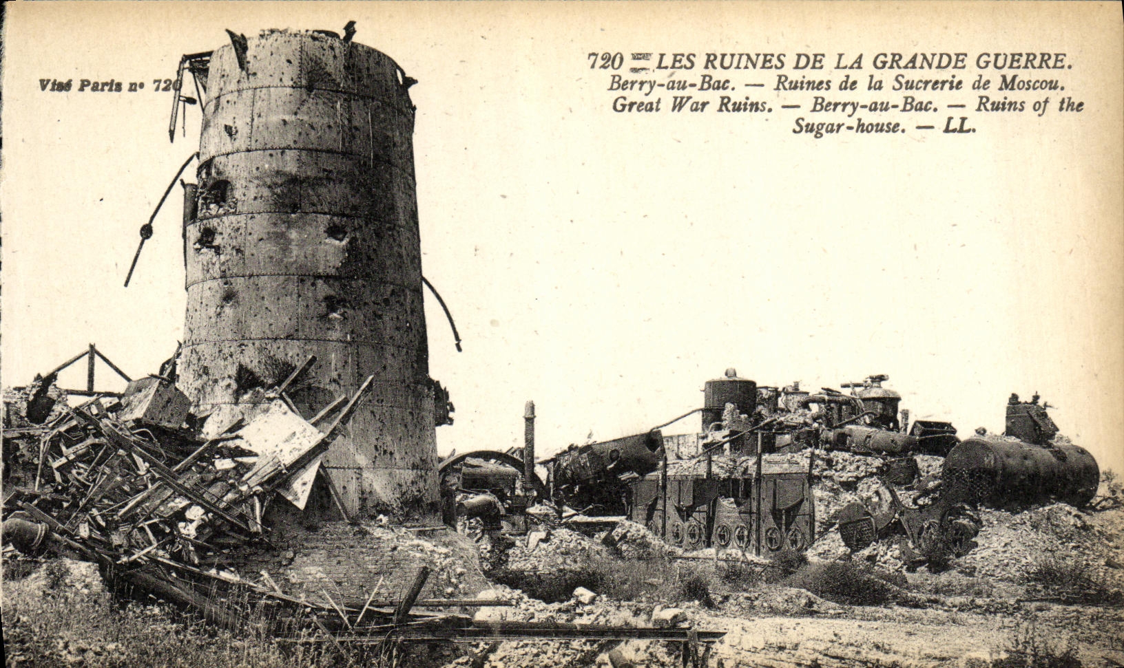 Berry-au-Bac — Ruines de la sucrerie de Moscou — Visé Paris n° 720