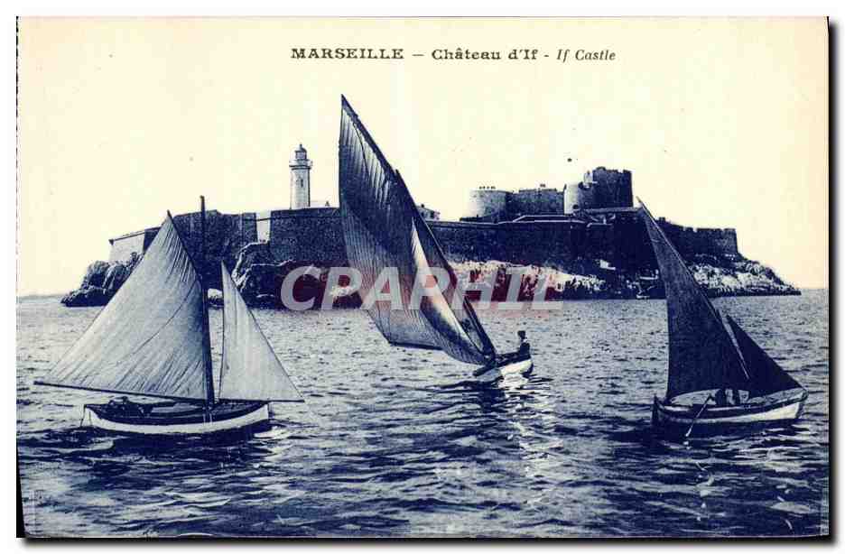 CPA Marseille Chateau d if Regate Bateaux