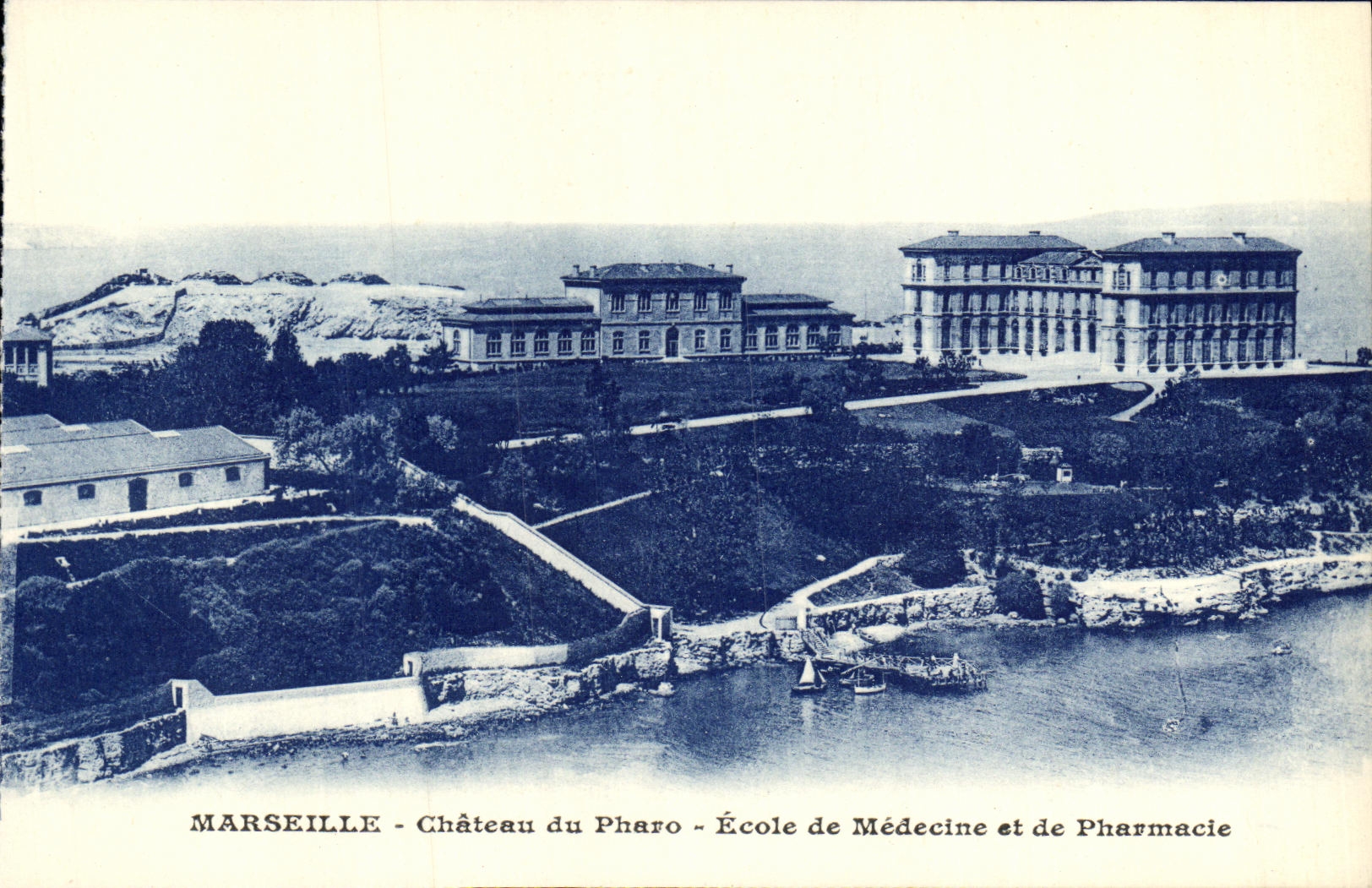 CPA Marseille Chateau du Pharo Ecole de Medecine et de Pharmacie