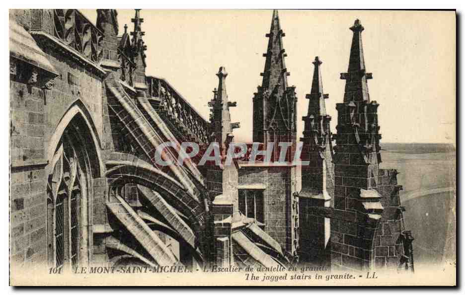 Le Mont-Saint-Michel — L'Escalier de dentelle en granite — LL, n° 101