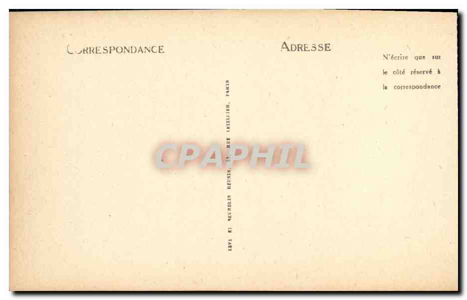 Mont Saint-Michel — Allgemeiner Blick auf den Deich bei Ebbe — Verlag: Levy et Neurolin, Paris — Rückseite