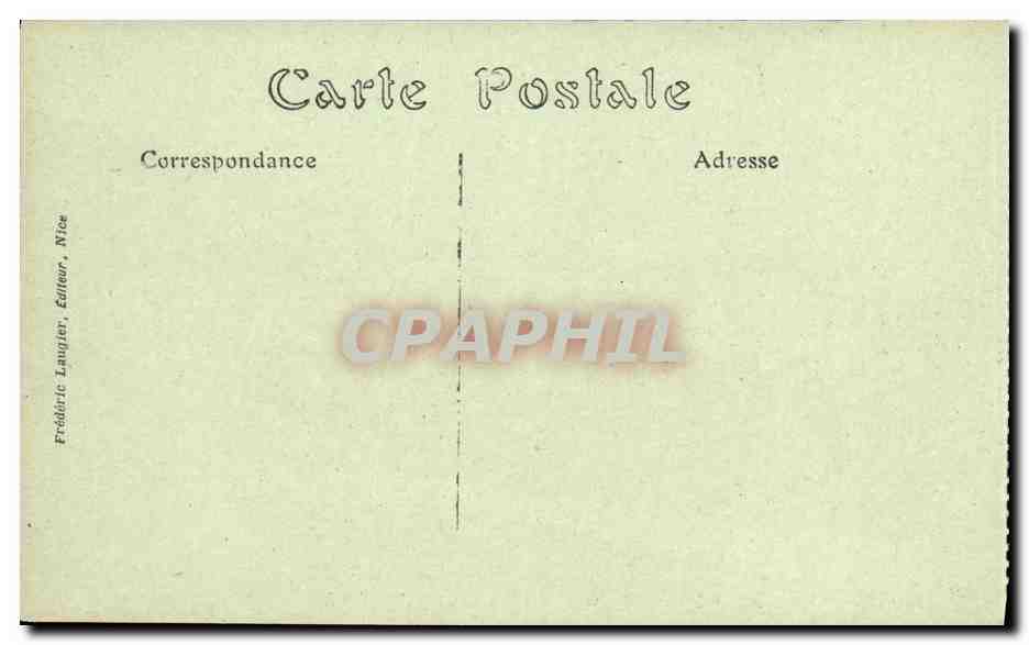 CPA Sospel La Route Nationale — Rückseite