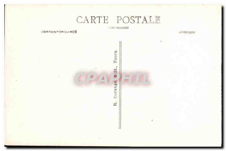 La Roche-Posay (Vienne) — Le Pont suspendu sur la Creuse — R. Dorange, Tours — Reverso