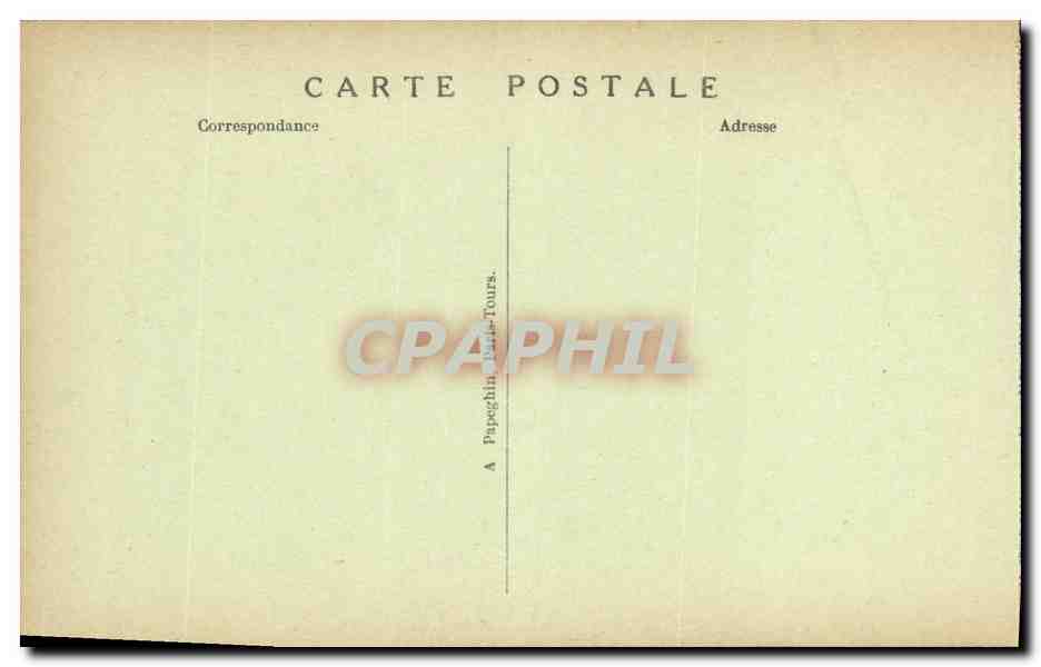 CPA Blois La Chateau Aile Francois 1er Facade a travers les Colonnades — Verso