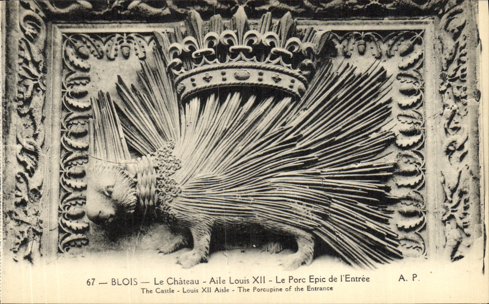 CPA Blois La Chateau Aile Louis XI Le Porc Epic de L Entree