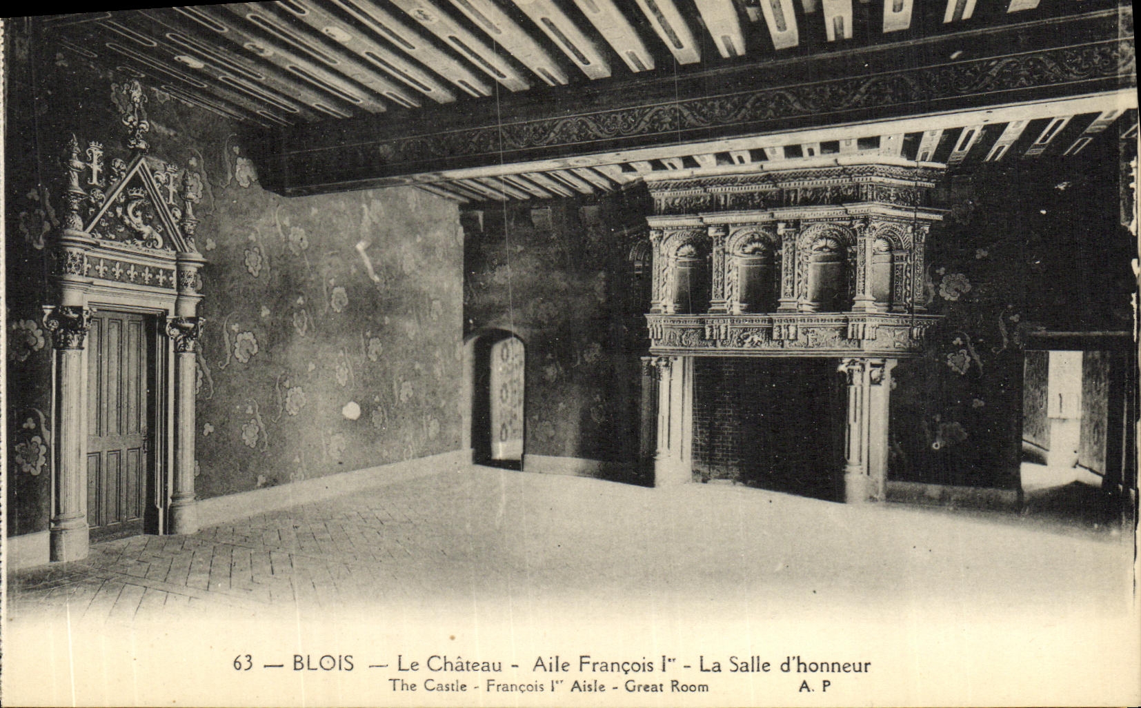 CPA Blois La Chateau La Salle d Honneur Aile Francois 1er