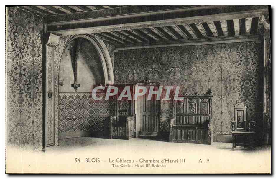 CPA Blois La Chateau Chambre d Henri III
