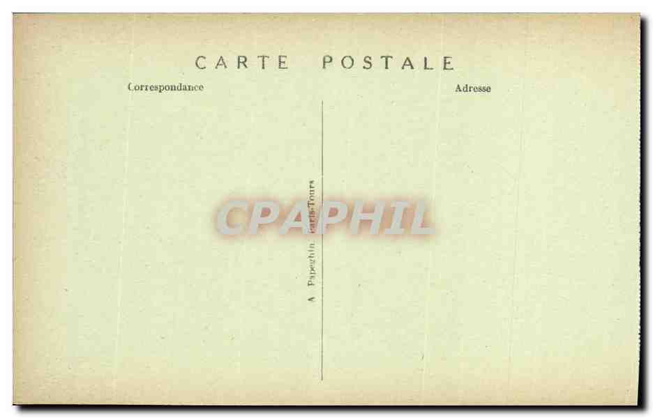 CPA Blois La Chateau Facade Interieure Gaston d Orleans — Verso