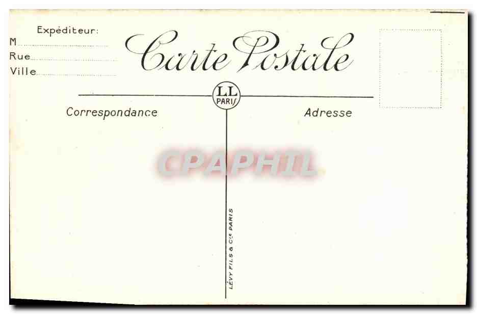 CPA Carcassonne Le Cite au Nord Est — Rückseite