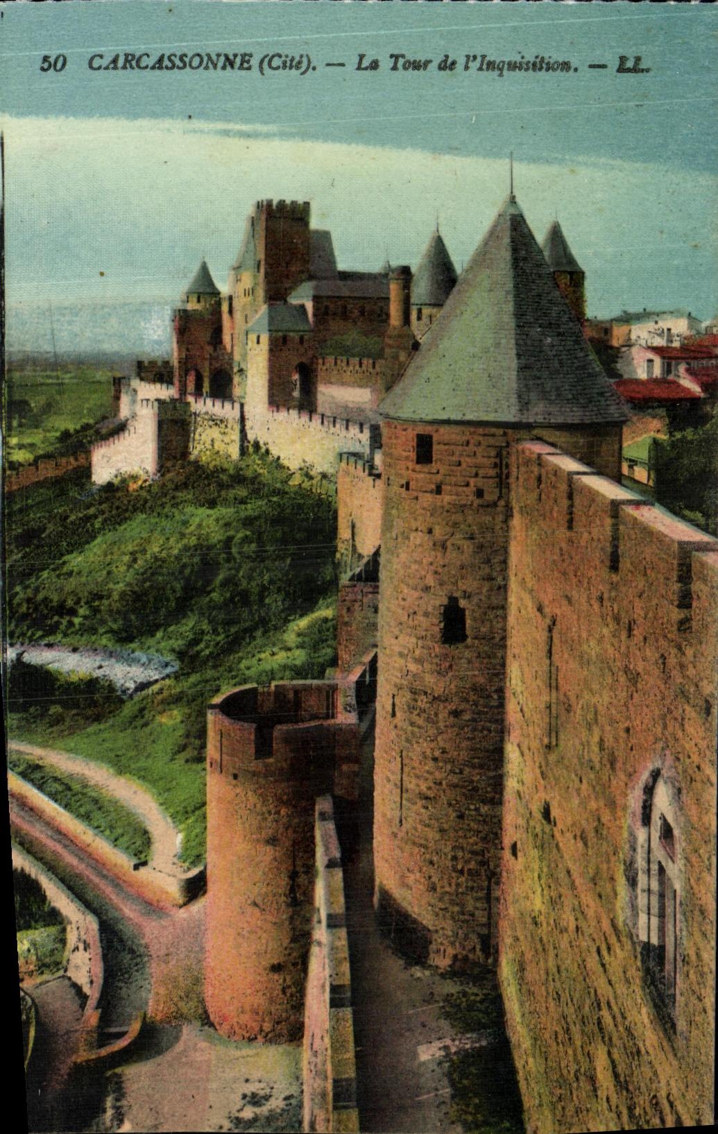 CPA Carcassonne Le Tour de l Inquisition