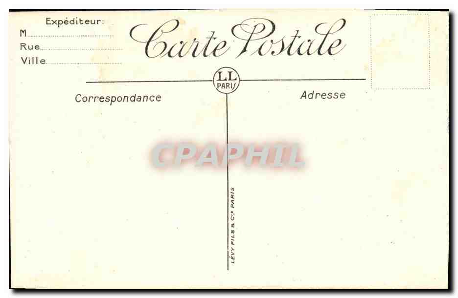 Carcassonne (Cité) — La Tour Cahuzac et la Tour de l'Évêque — LL — Verso