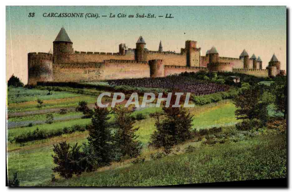 CPA Carcassonne La Cite au Sud Est
