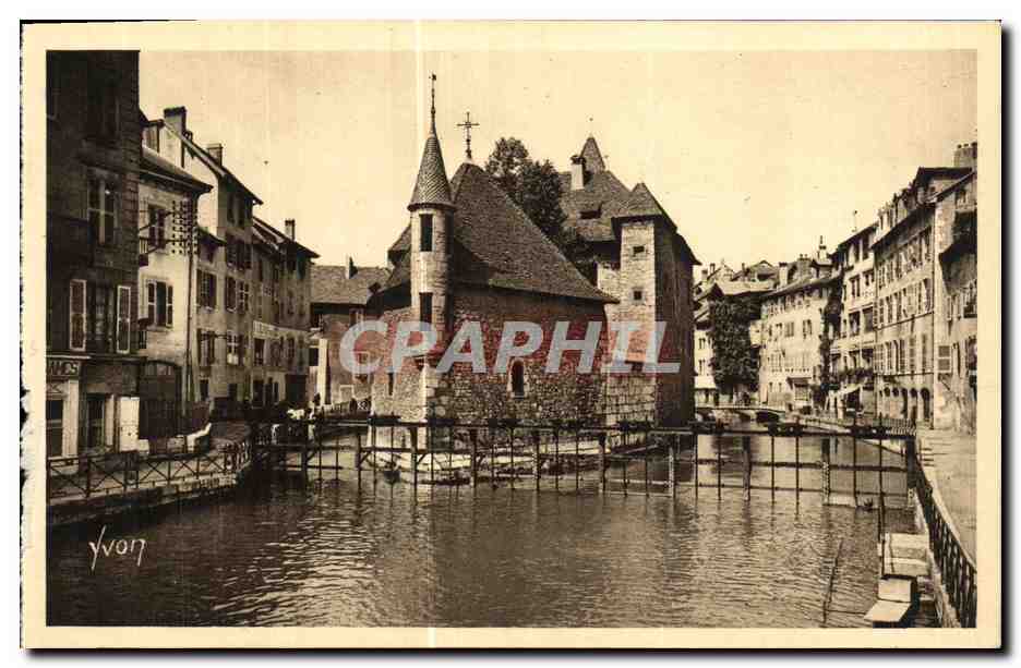 CPA Annecy Le Palais de L lsle et le Canal du Thiou
