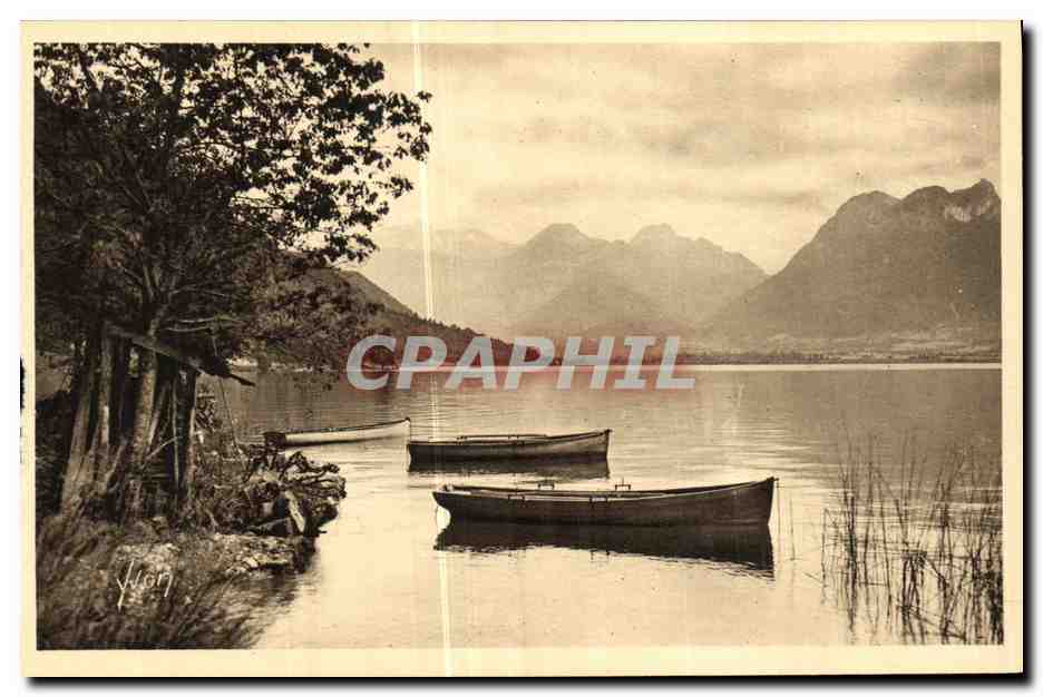Le bout du Lac et le Massif des Bauges — Annecy (Haute-Savoie) — Les Éditions d'Art Yvocé, Paris