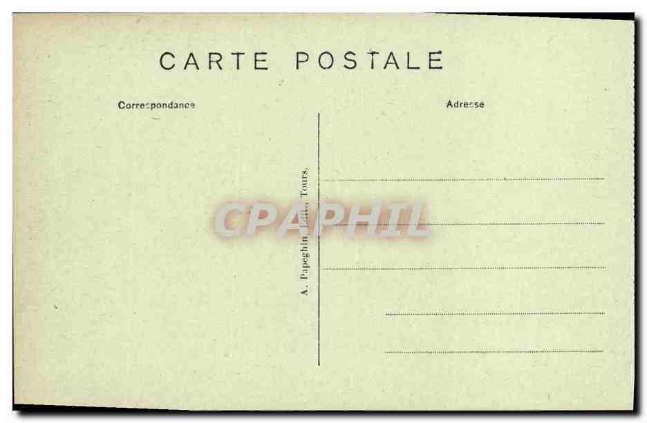 CPA Loches Chateau Royal Tombeau d Agnes Sorel erige vers le 15eme  — Rückseite