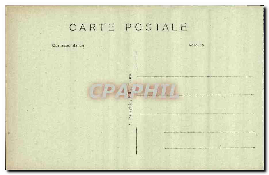 CPA Loches Chateau Royal Piece ou Fut enferme le duc d Elboeuf pendant la revolution — Rückseite
