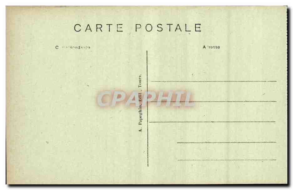 CPA Loches Chateau Royal Oratoire d Anne de Bretagne — Rückseite