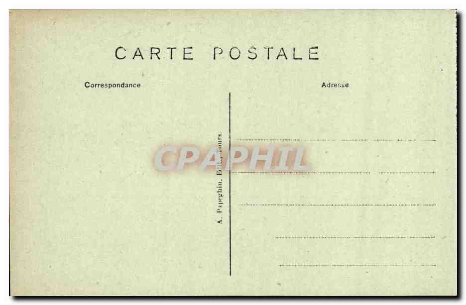 CPA Loches Collegiale Saint Ours Le Porche — Rückseite