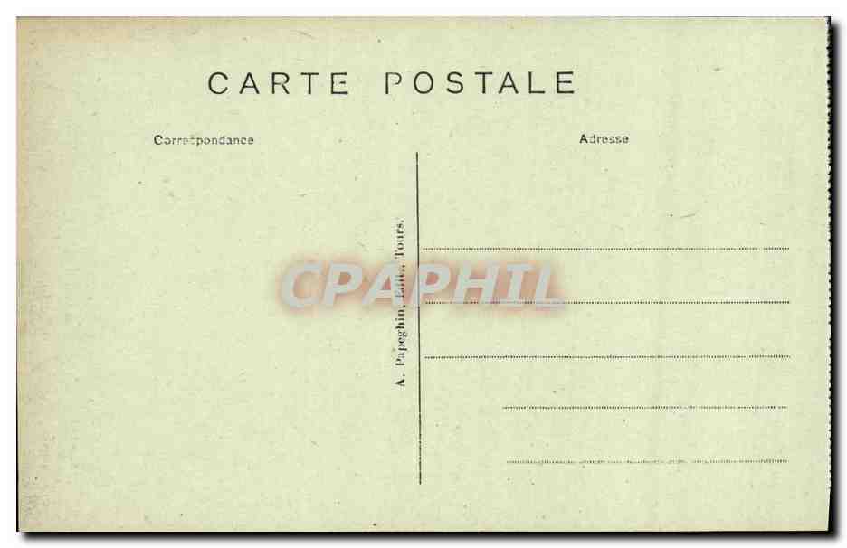 CPA Loches Salle des Tortures — Rückseite