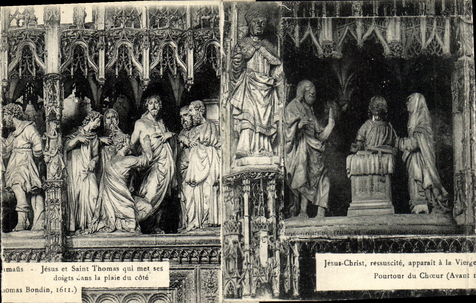 Scènes religieuses — sculptures de Thomas Bondin, 1611 — éditeur inconnu