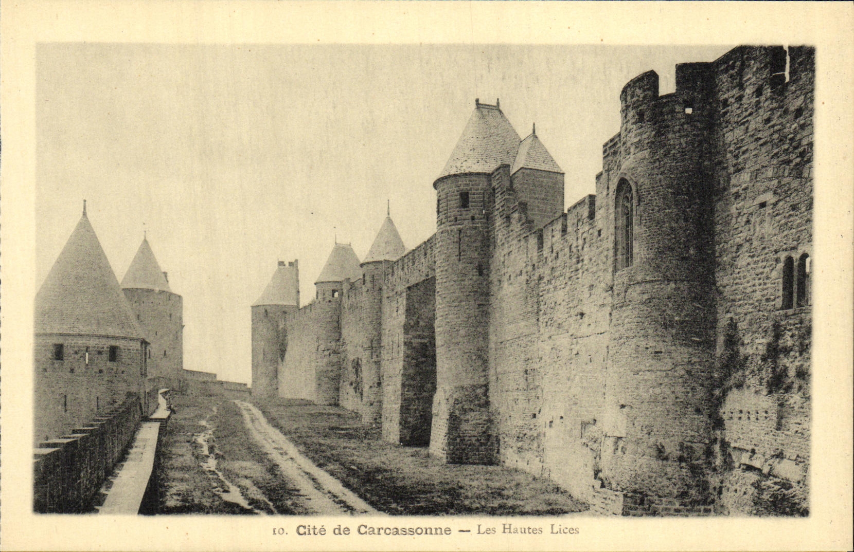 CPA Cite de Carcassonne Les Hautes Lices