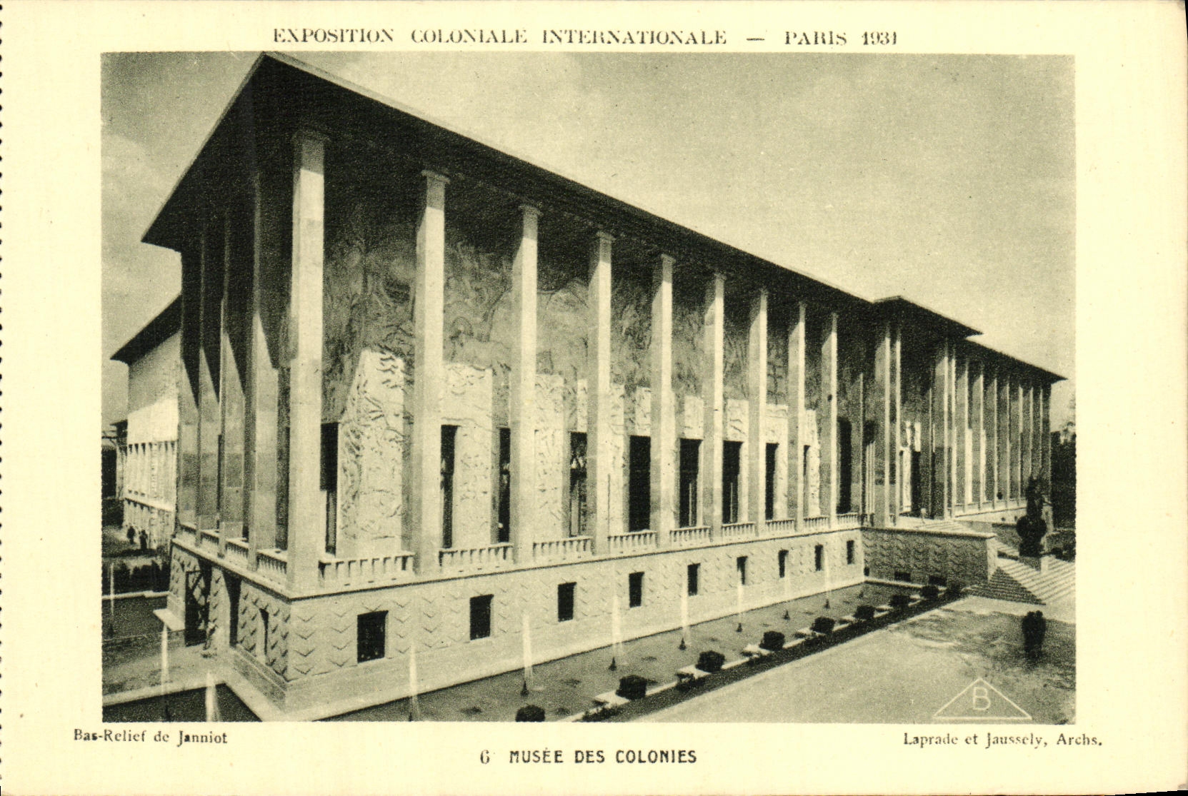 Musée des Colonies — Exposition Coloniale Internationale — Paris 1931 — Laprade et Jaussely, Archs.