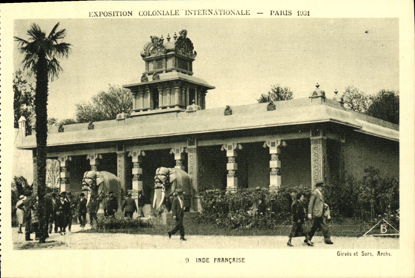 Internationale Kolonialausstellung — Paris 1931 — Französisch-Indien — Girvès et Sors, Arch.