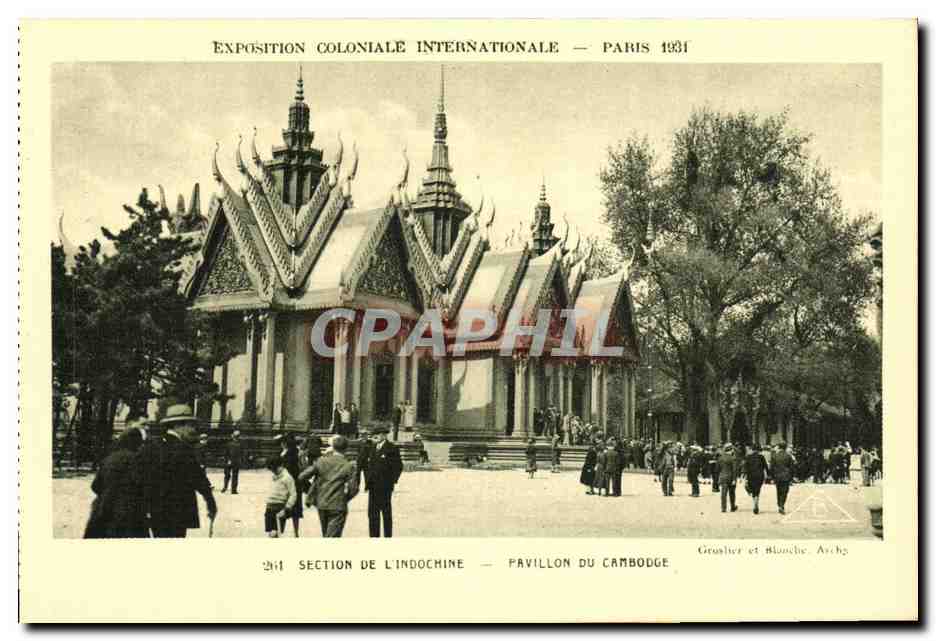 CPA Exposition Colonlale Internationale Paris 1931 Section de l Indochine Pavillon du Cambodge