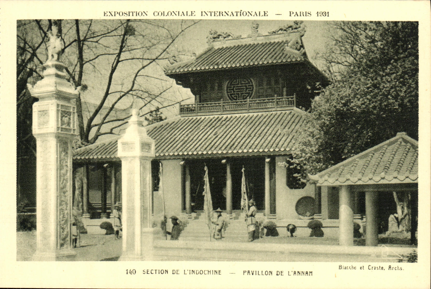 Exposition Coloniale Internationale — Paris 1931 — Section de l'Indochine — Pavillon de l'Annam — Biarche et Craste, Archs.