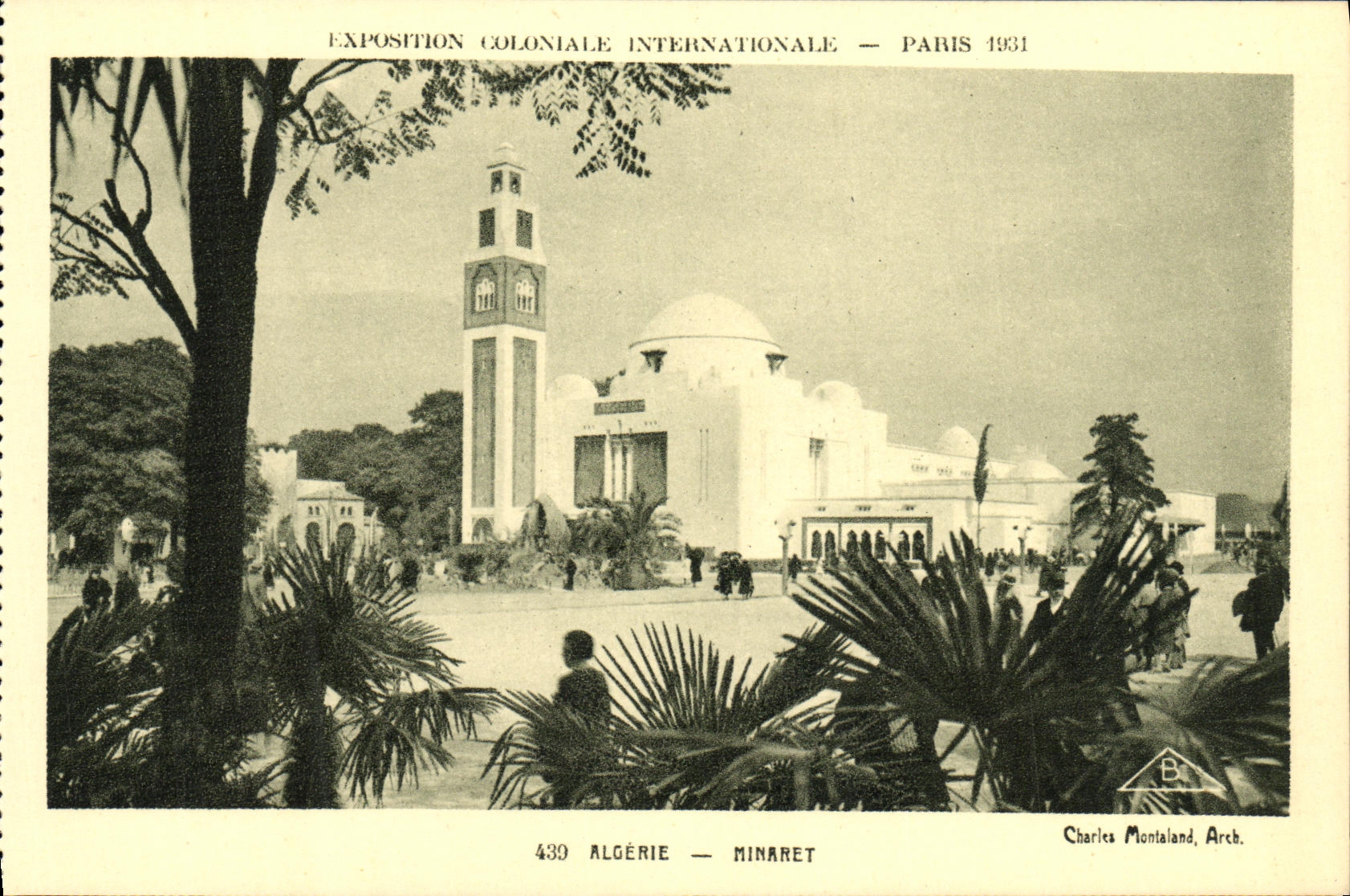 Argelia — Minarete — Exposición Colonial Internacional — París 1931