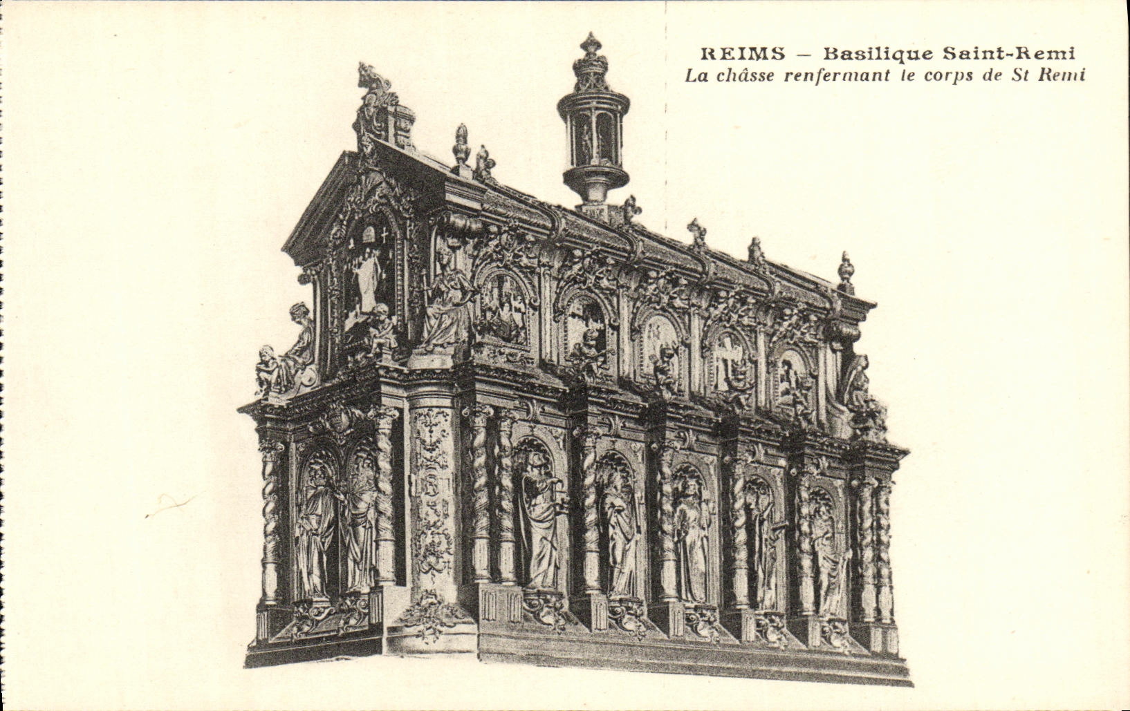 CPA Reims Basilique Saint Remi Le Chasse Renfermant le Corps de St Remi